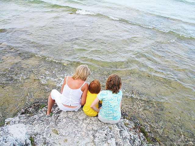 Exploring the beach